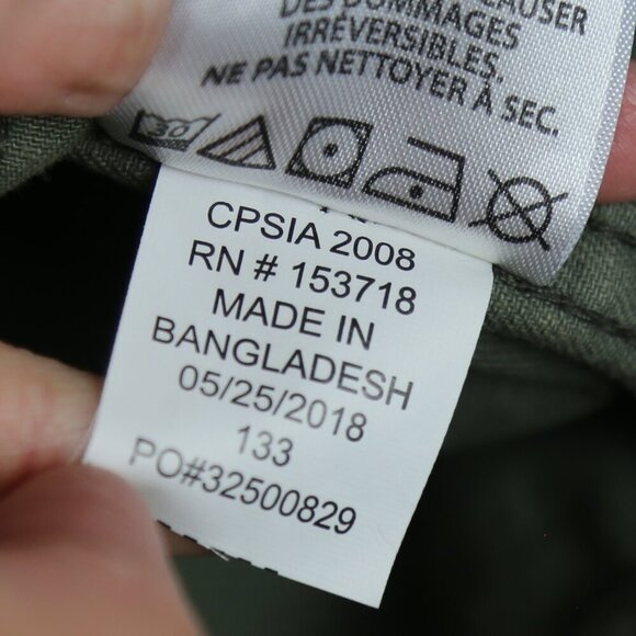 Joe's Jeans Utility Boys Shirt Collared Army Green Size Medium (10-12) - Picture 8 of 8